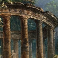 Схема вышивки «древние развалины»