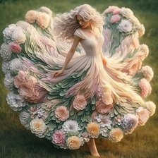 Схема вышивки «Танец цветов»