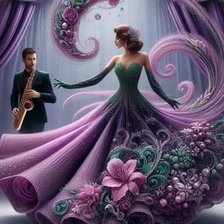 Схема вышивки «Танец цветов»