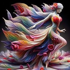 Схема вышивки «девушка»