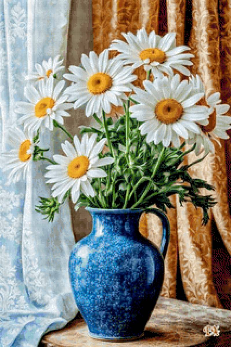 Букет ромашек - цветы, ромашки, букет - предпросмотр