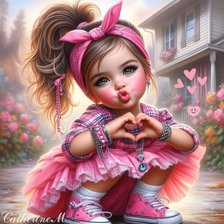 Схема вышивки «Красотка»