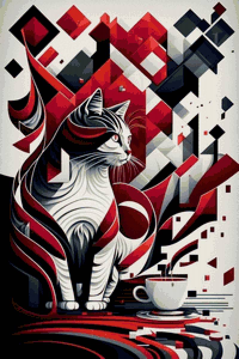 кот арт - арт - предпросмотр