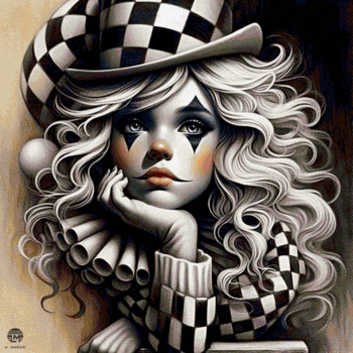 клоун арт - арт - предпросмотр