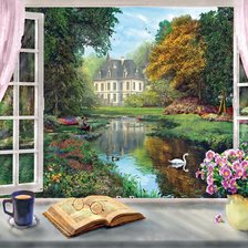 Схема вышивки «Чудесный вид»