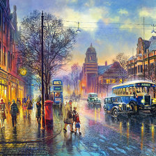 Схема вышивки «Вечерний город»