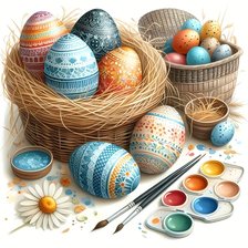 Схема вышивки «Пасхальные яйца»