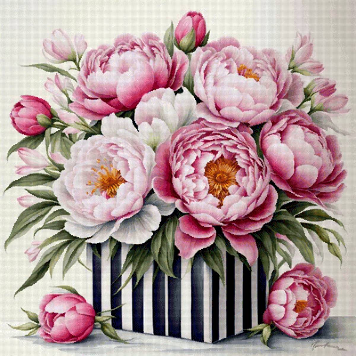 букет пионы - предпросмотр