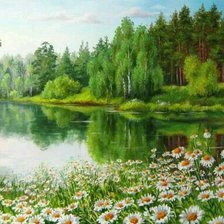 Схема вышивки «Ромашки»