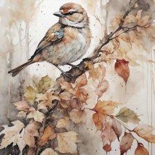 Схема вышивки «ВОРОБЬИШКА»