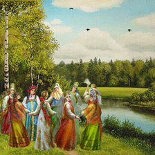 Схема вышивки «Хоровод»