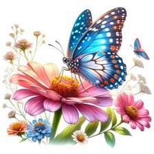 Схема вышивки «Mariposa»