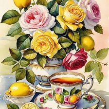 Схема вышивки «ruže»