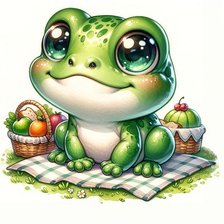 Схема вышивки «Лягушонок»