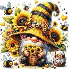 Схема вышивки «Гном Лето»