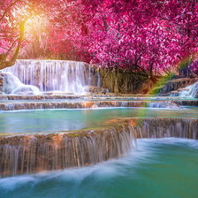 Схема вышивки «Водопад»