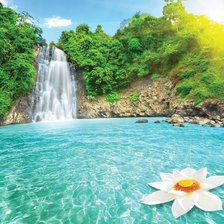 Схема вышивки «Водопад»