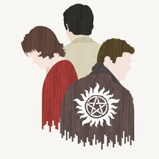 Схема вышивки «Сверхъестественное»