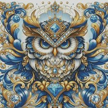 Схема вышивки «Сова»