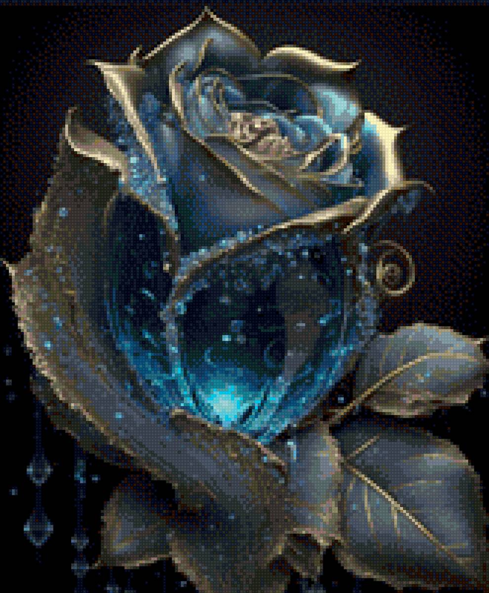 Голубая роза - предпросмотр