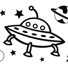 Схема вышивки «Летающая тарелка»