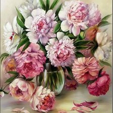 пионы в вазе