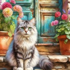 Схема вышивки «Хозяйка»