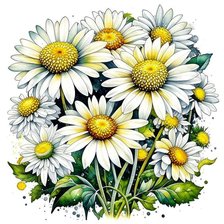 Схема вышивки «Ромашки»