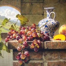 Схема вышивки «Натюрморт. Худ. Марк Петтит»