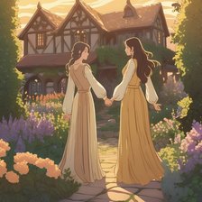 Схема вышивки «Сад на рассвете»