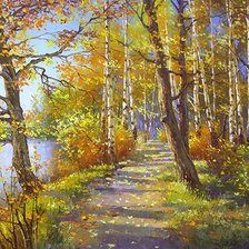 Схема вышивки «Золотая осень»