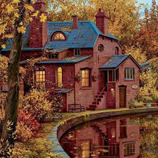 Схема вышивки «Осенний вечер»