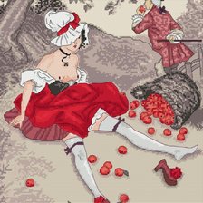 Accidente con manzanas