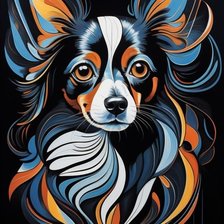 Схема вышивки «собака»