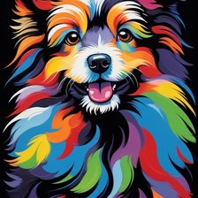 Схема вышивки «собака»