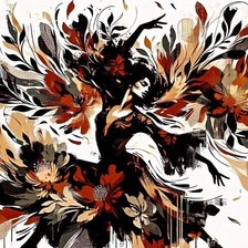 Схема вышивки «танец»