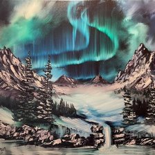 Схема вышивки «Montaña boreal»