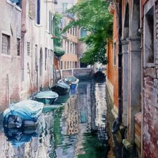 Схема вышивки «Каналы Венеции»