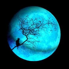 Схема вышивки «Голубая луна»