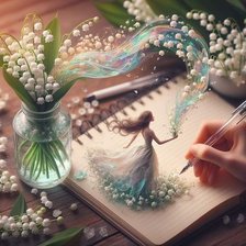 Схема вышивки «Колокольчики»