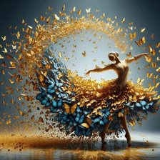 Схема вышивки «Цветочная балерина»