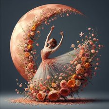 Схема вышивки «Цветочная балерина 2»