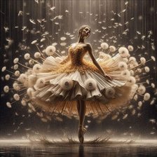 Схема вышивки «Цветочная балерина 5»