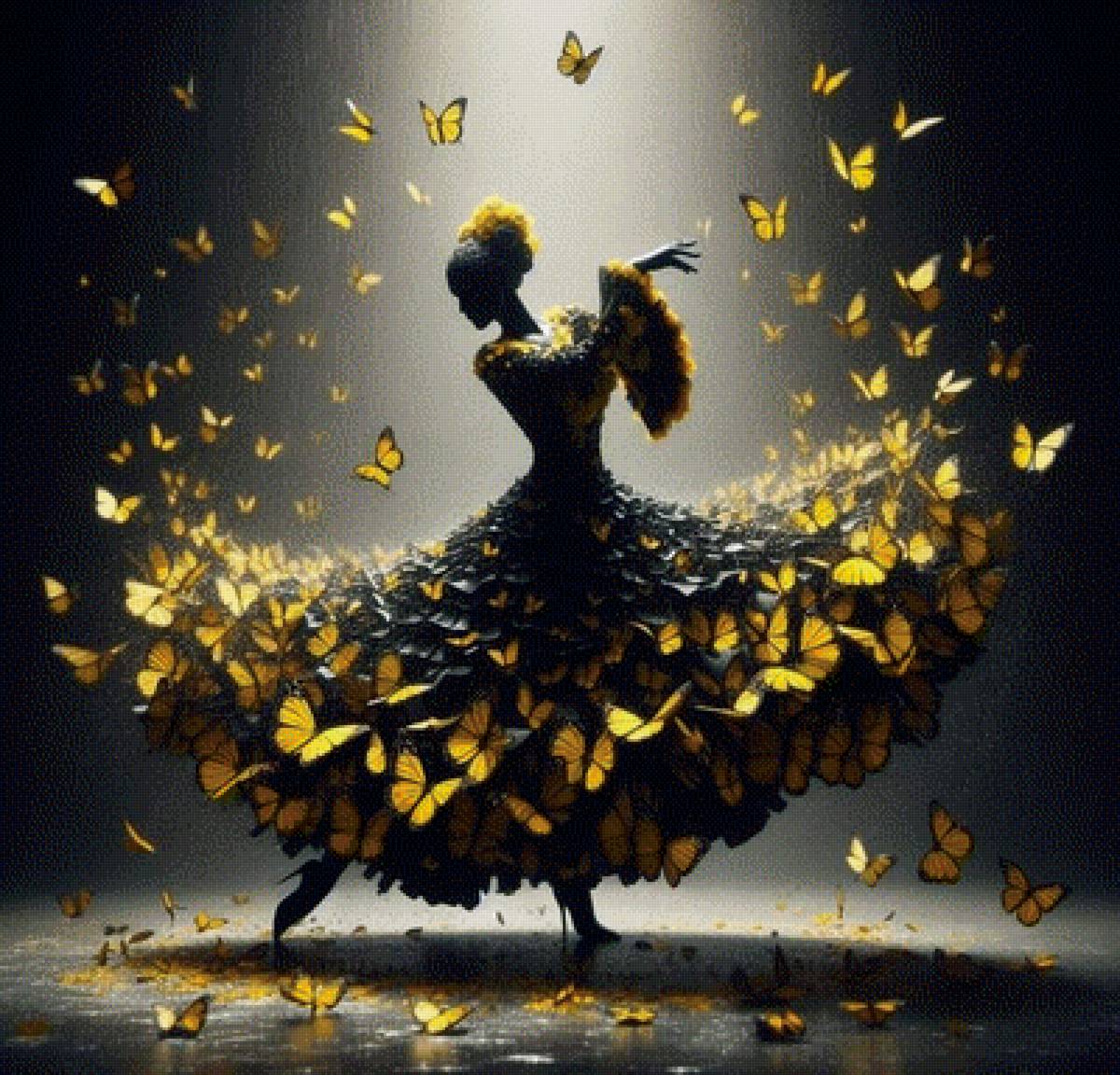 Жёлтые бабочки - бабочки - предпросмотр