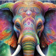 Схема вышивки «Сказочный слон»