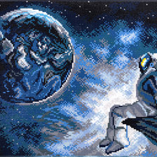 Схема вышивки «Наедине со вселенной»