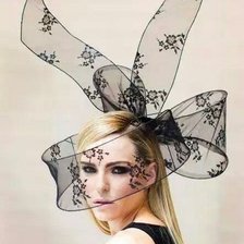 Схема вышивки «Mujer laso negro»