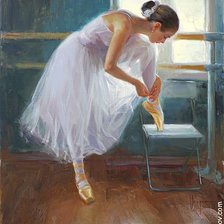 Схема вышивки «Картина_балерина»