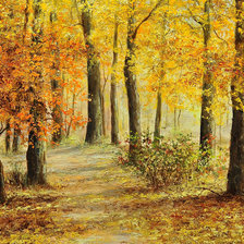 Схема вышивки «ОСЕНЬ В ЛЕСУ»