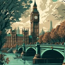 Схема вышивки «ночной город1»